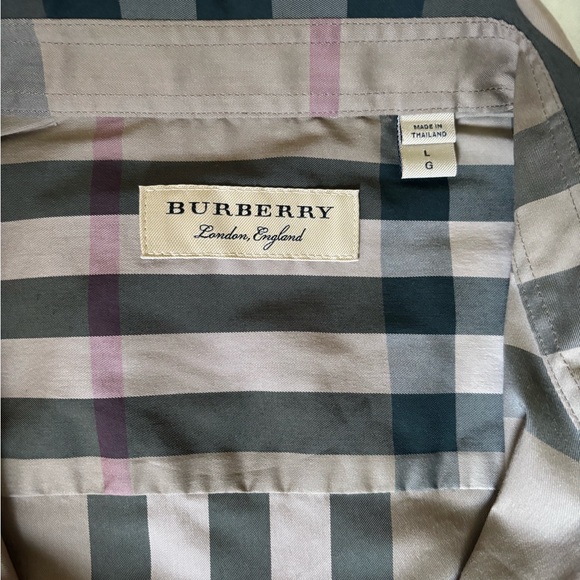 Men's Tan Plaid dress shirt - Picture 2 of 15